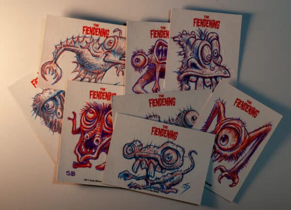 Fiendening sketch cards