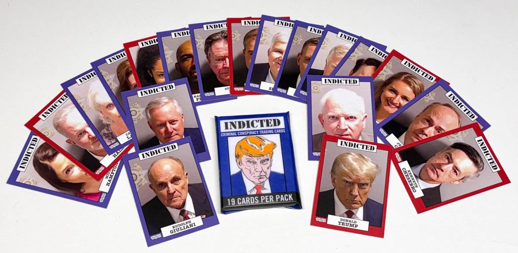 Trump Indicted Mugshot trading cards